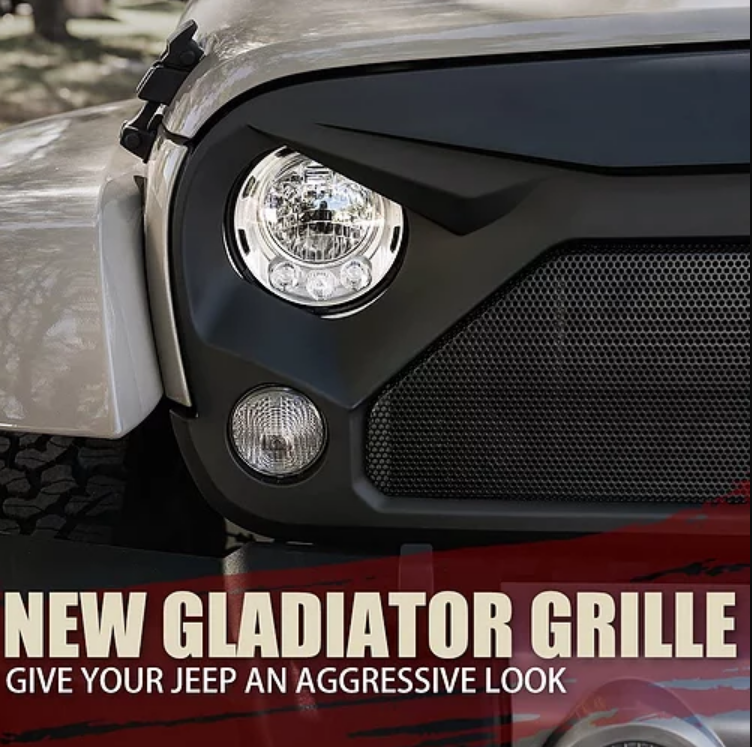 Jeep Wrangler JK New Gladiator Grille -Plain – Efficient Express