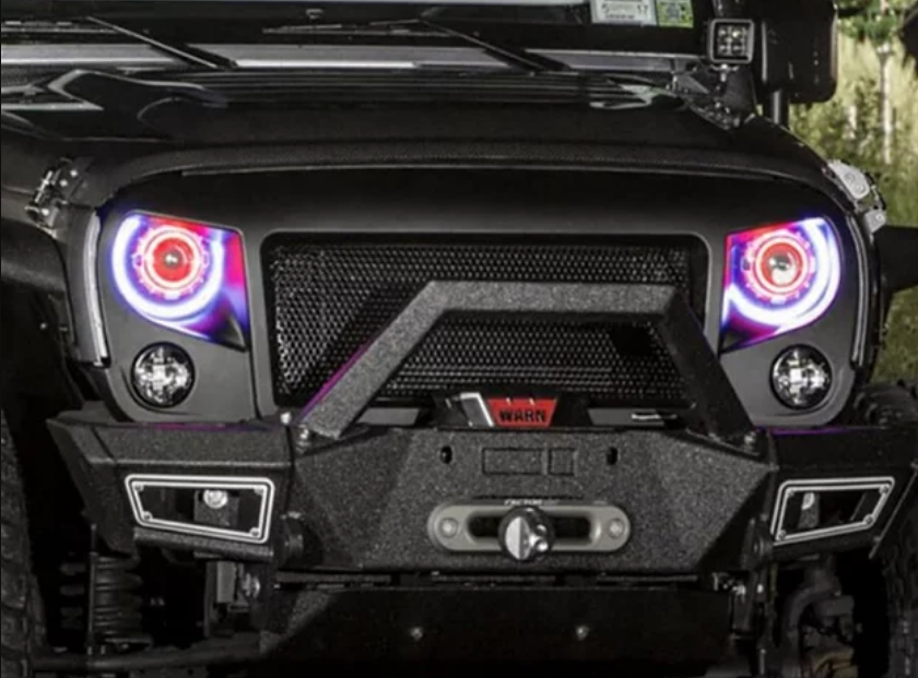 Jeep Wrangler RGB Demon Eye HID Projector Headlight – Efficient Express