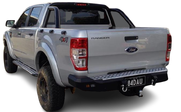 Ford Ranger 2012 to current Rocker Rear Replacement Bumper With Towbar –  Efficient Express