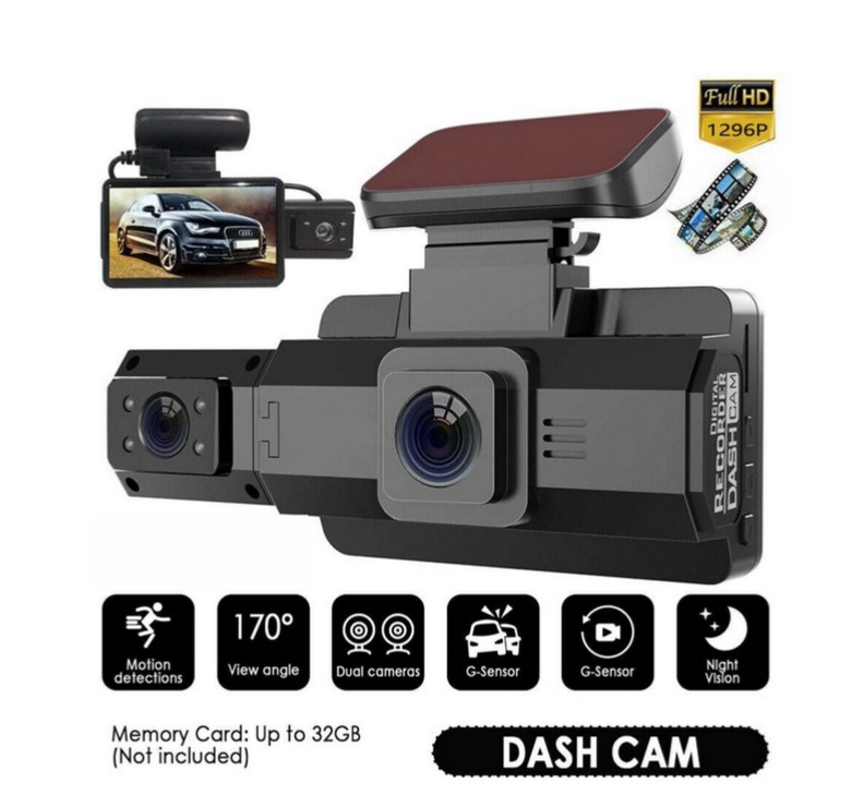 Dual Camera Night Vision Car D…